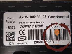 Lecteur de carte - RENAULT - 285909828R