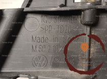 Support g pare-choc AR - VOLKSWAGEN - 1Q0807393