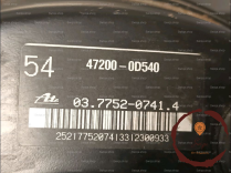Servo-frein - TOYOTA - 4461009850
