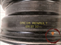 Jante tole 1 - DACIA - 8200577207