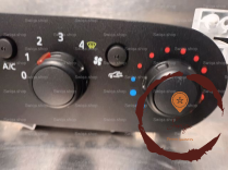 Commande de chauffage - RENAULT