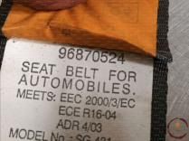 Ceinture ARG - CHEVROLET - 95016321