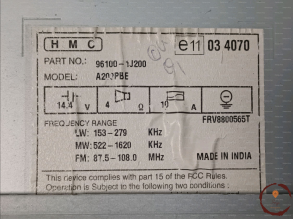 Autoradio - HYUNDAI - 961001J200UX
